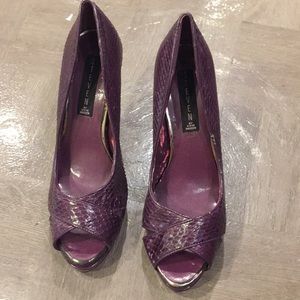 Purple Steve Madden open toed shoes